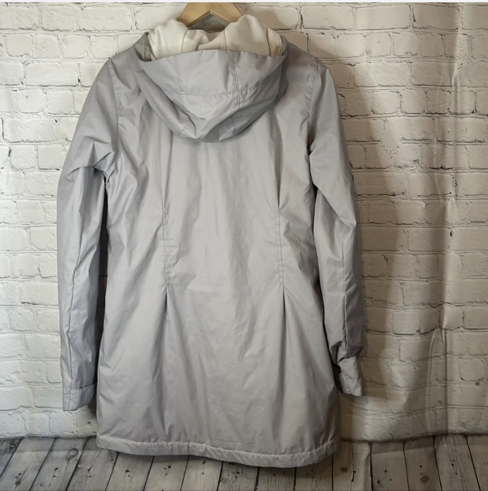 Columbia Women's Light Gray Hooded Ski Jacket - Picture 3 of 3